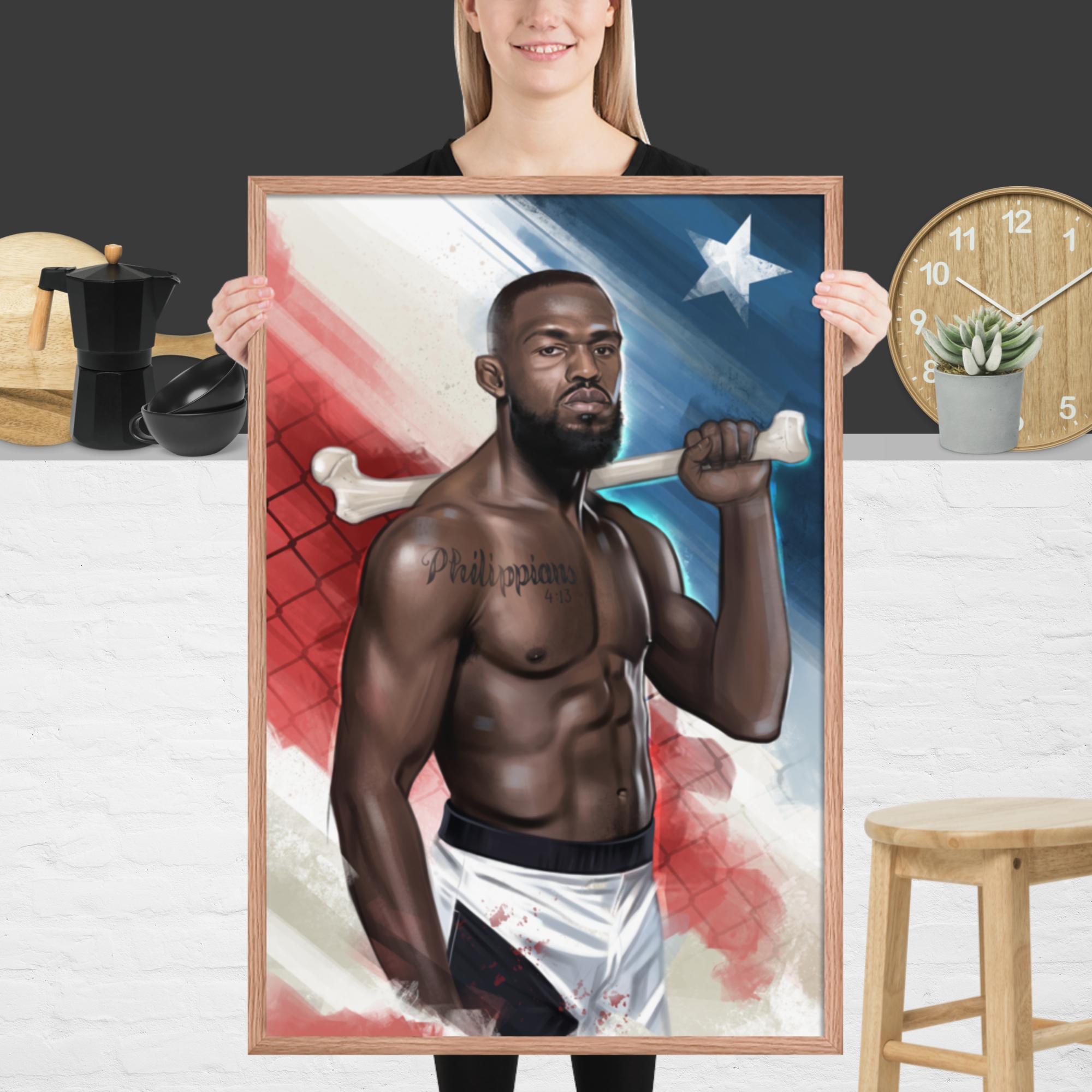 Jon "Bones" Jones Premium Matte Poster Posters