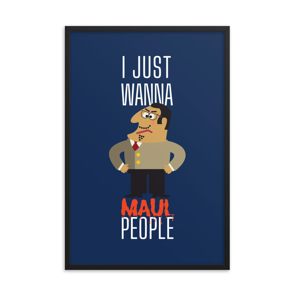 Khabib Nurmagomedov Trash Talk: I just wanna MAUL people - Horrible Bosses Version (Dark Blue) Posters