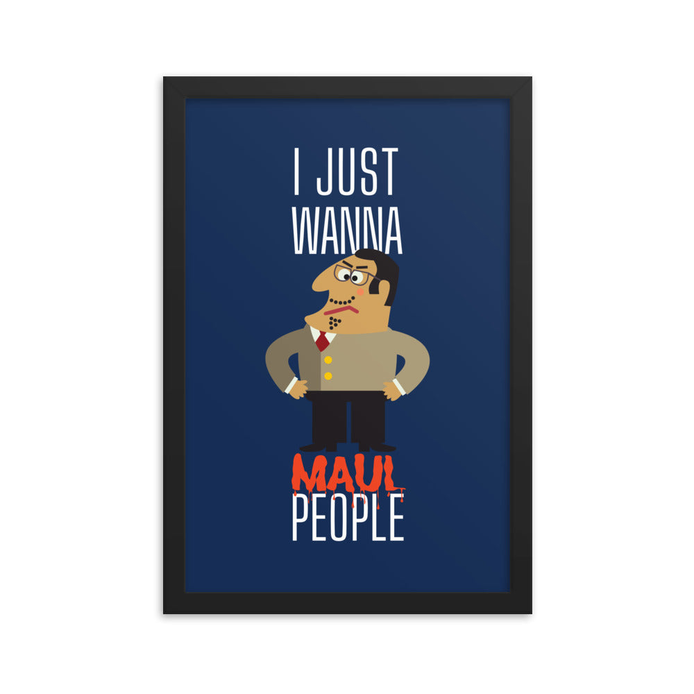 Khabib Nurmagomedov Trash Talk: I just wanna MAUL people - Horrible Bosses Version (Dark Blue) Posters