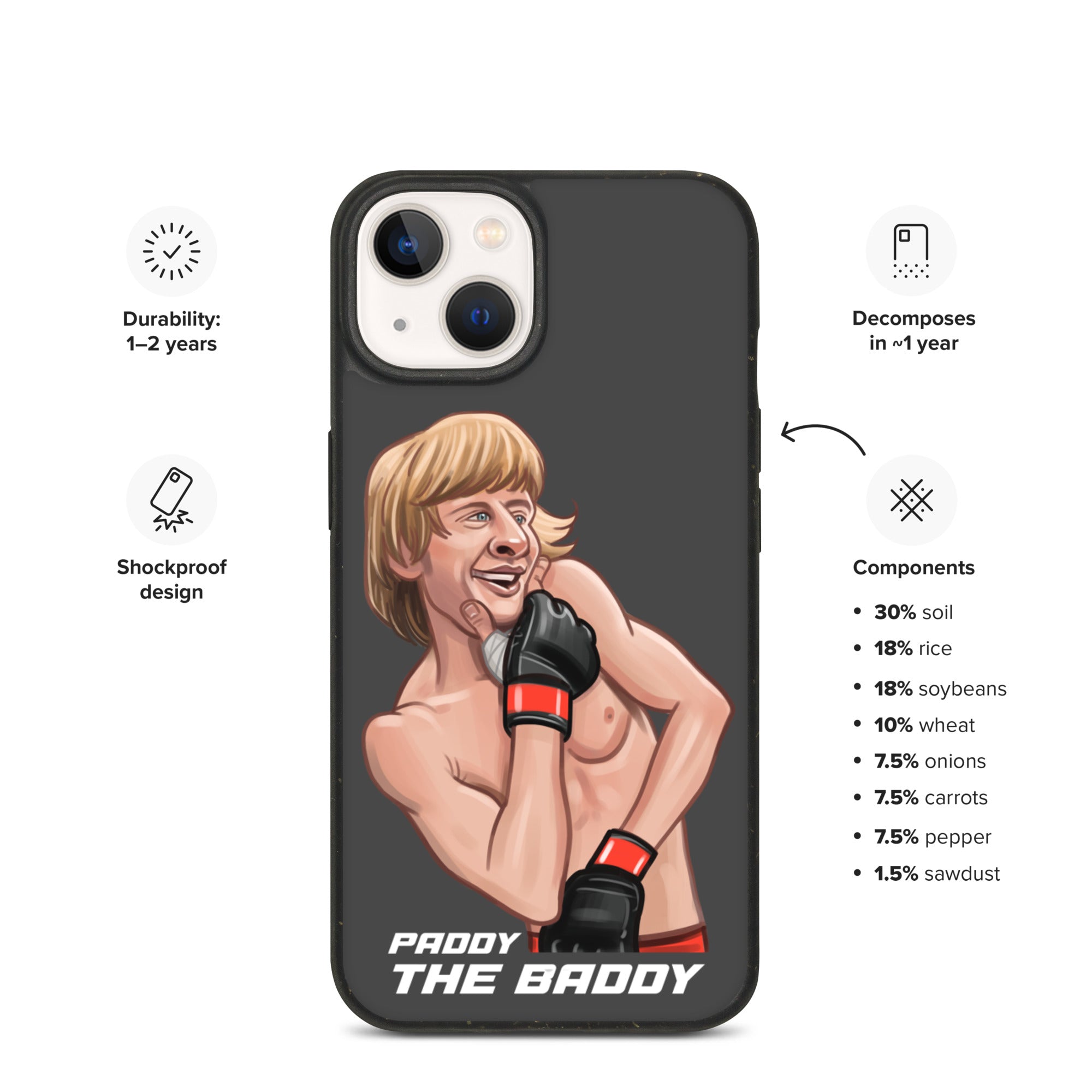 Paddy The Baddy Speckled iPhone case Mobile Phone Cases