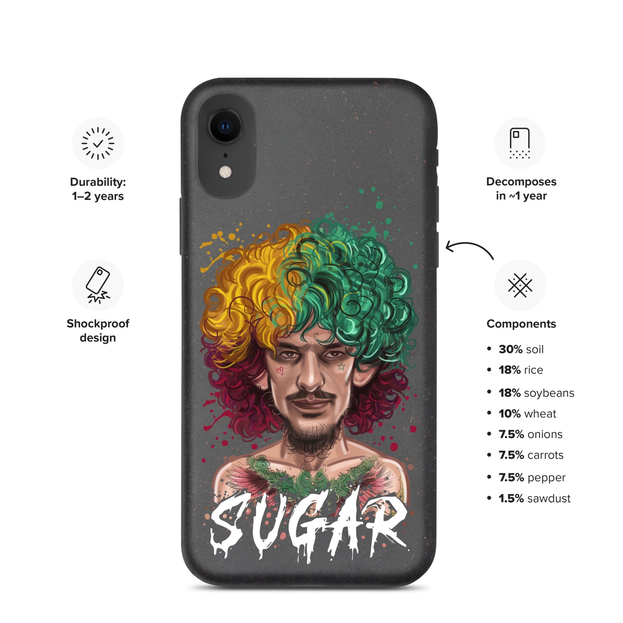 "Sugar" Sean O'Malley Speckled iPhone case Mobile Phone Cases