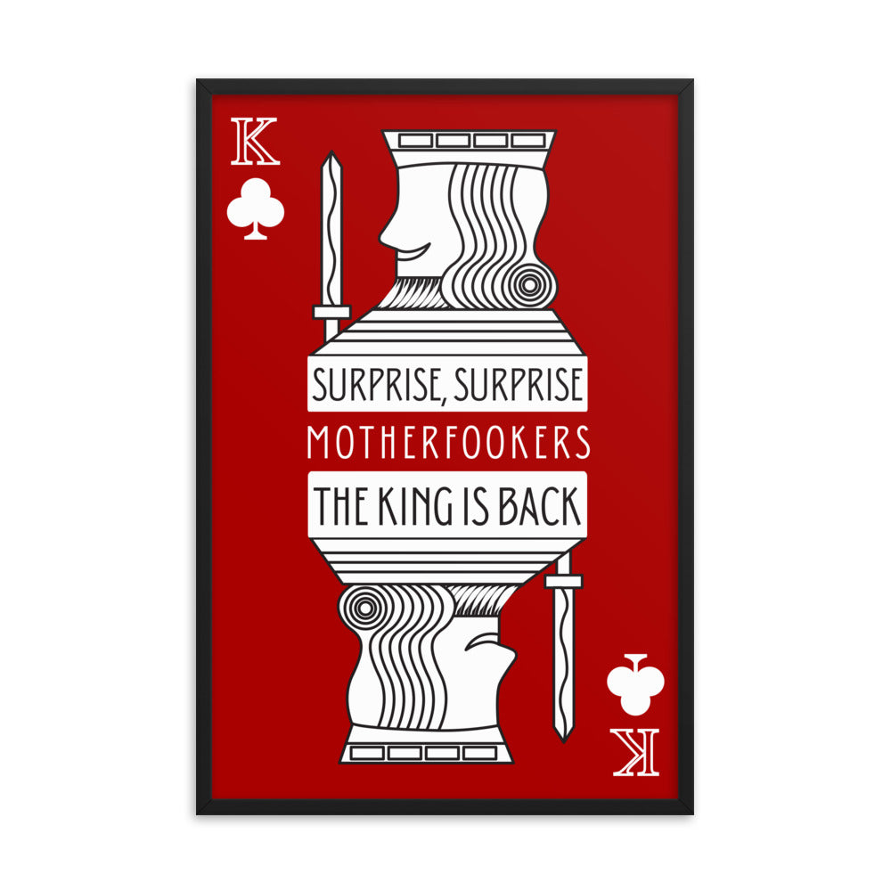 Surprise Surprise Motherfookers - Premium Matte Poster (Red) Posters