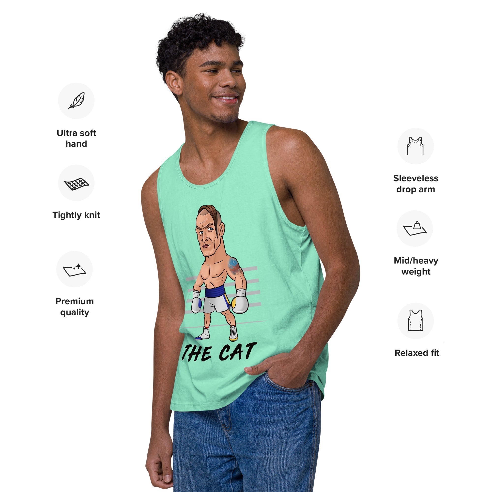 "The Cat" Oleksandr Usyk - Premium Tank Top Tank Top