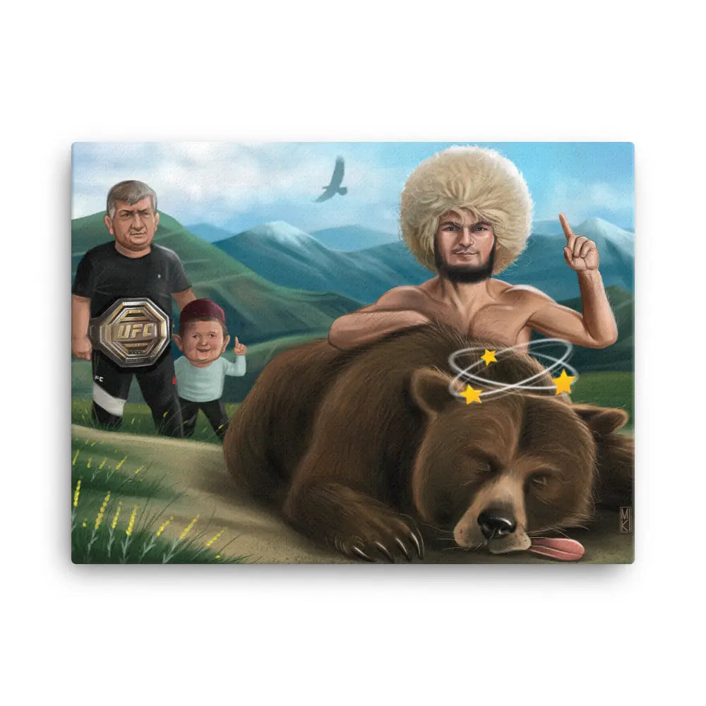 The Chronicles of Dagestan: Khabib Nurmagomedov Canvas Print