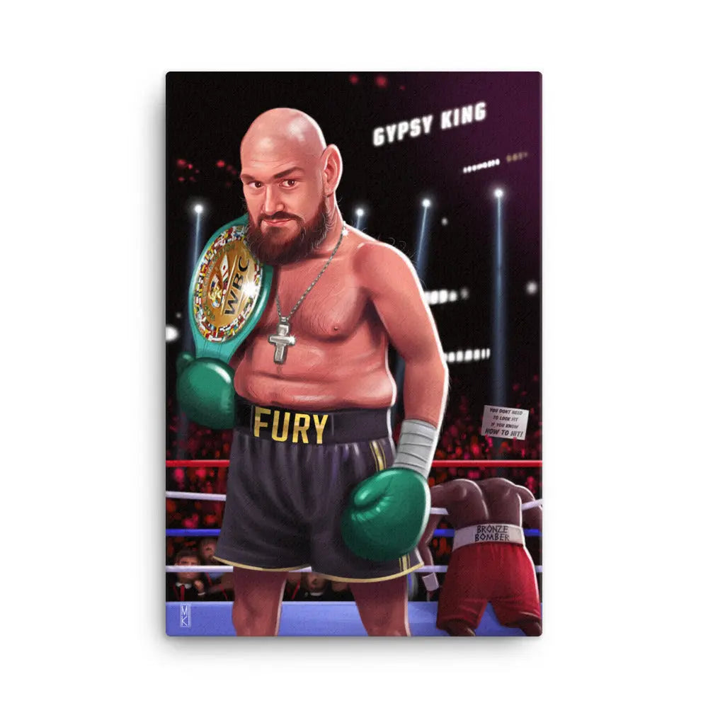 "The Gypsy King" Tyson Fury v Deontay Wilder Canvas Print