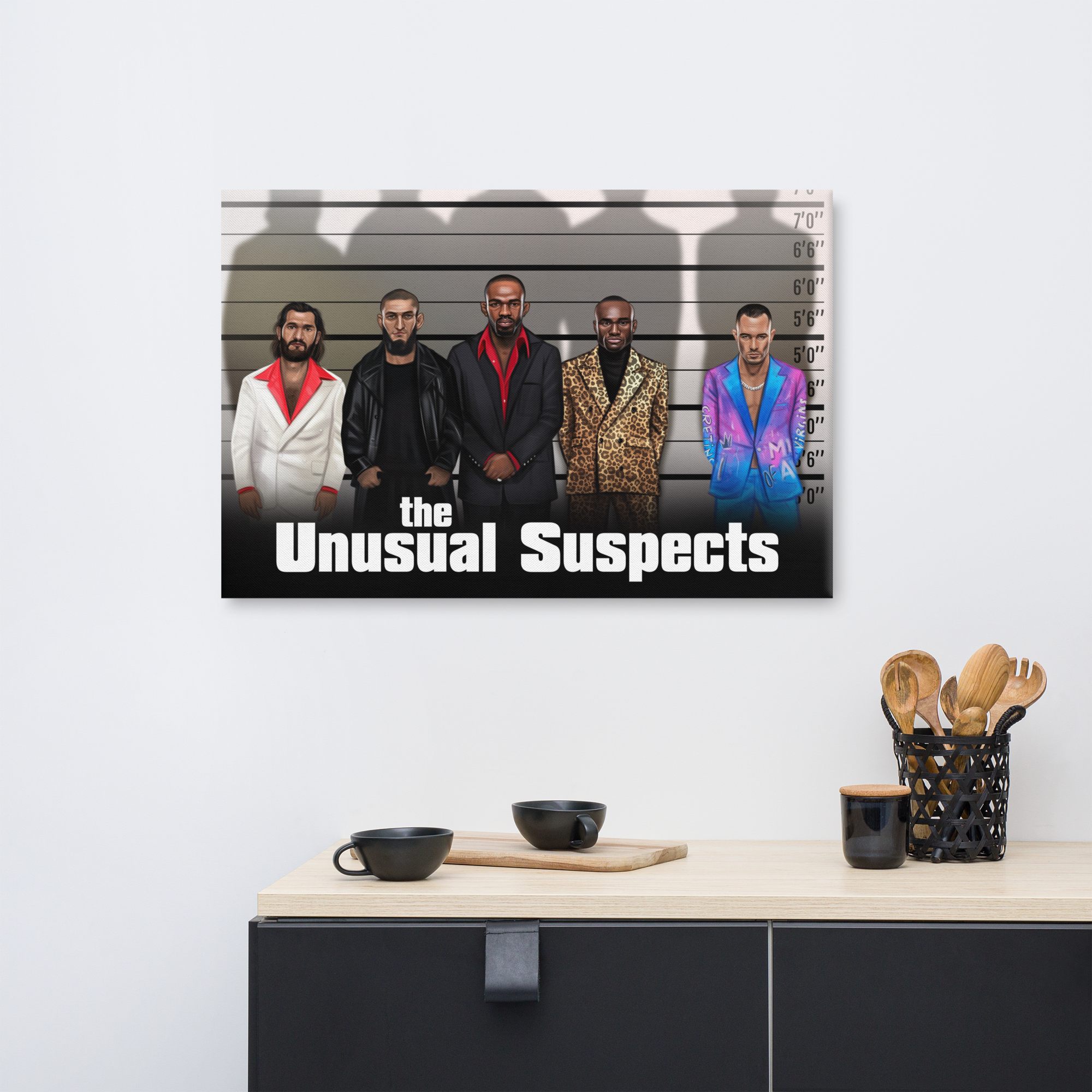 "The Unusual Suspects" - Colby Covington's Nicknames Canvas Print