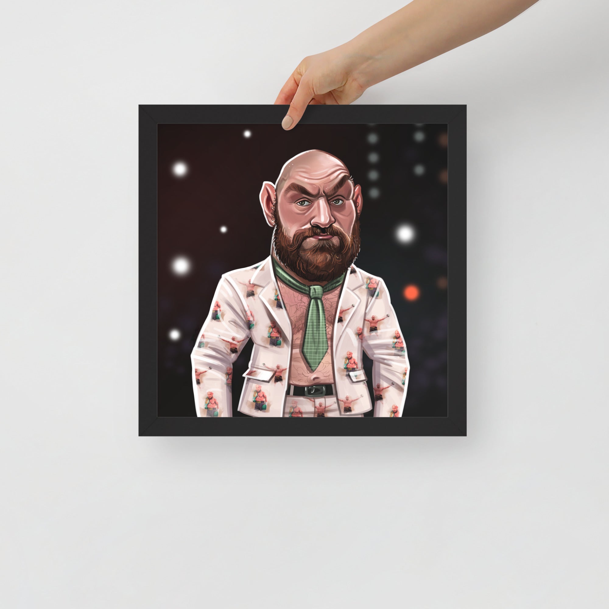 Tyson Fury Press Conference Outfit Premium Matte Poster Posters