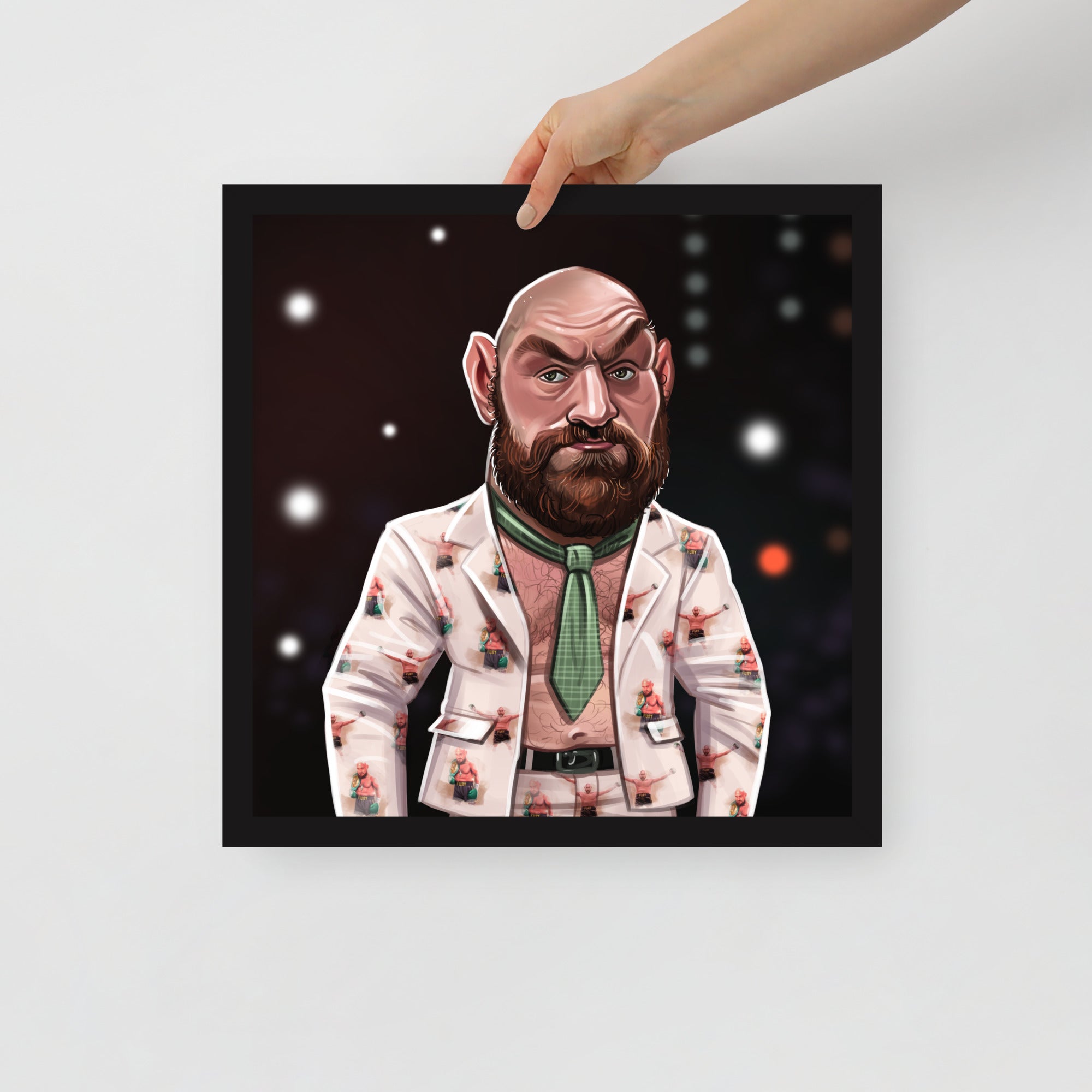 Tyson Fury Press Conference Outfit Premium Matte Poster Posters