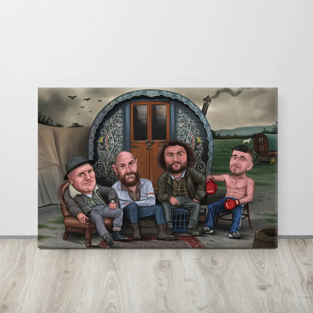 Tyson Fury, Tommy Fury, John Fury - The Gypsy Caravan (Canvas Print)