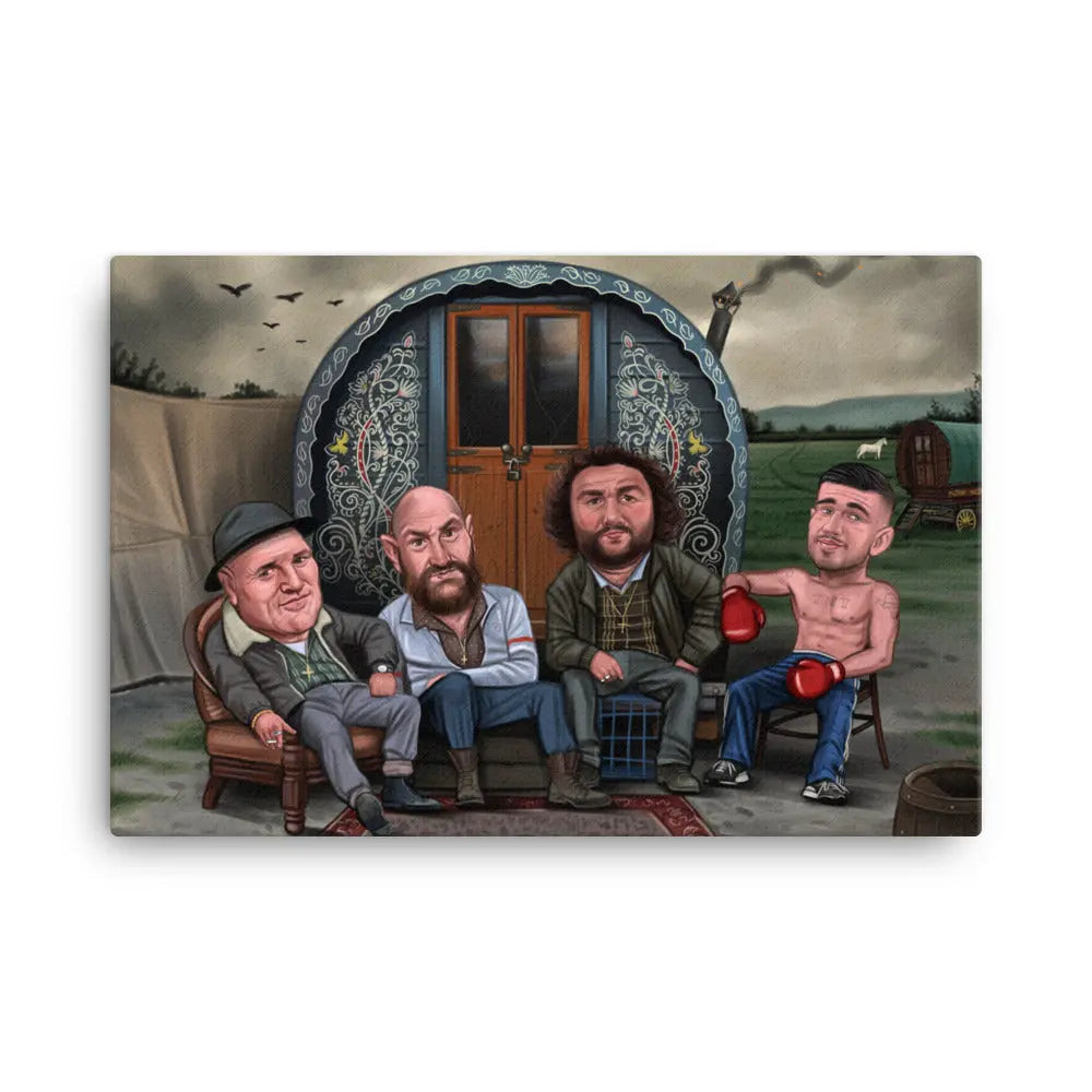 Tyson Fury, Tommy Fury, John Fury - The Gypsy Caravan (Canvas Print)