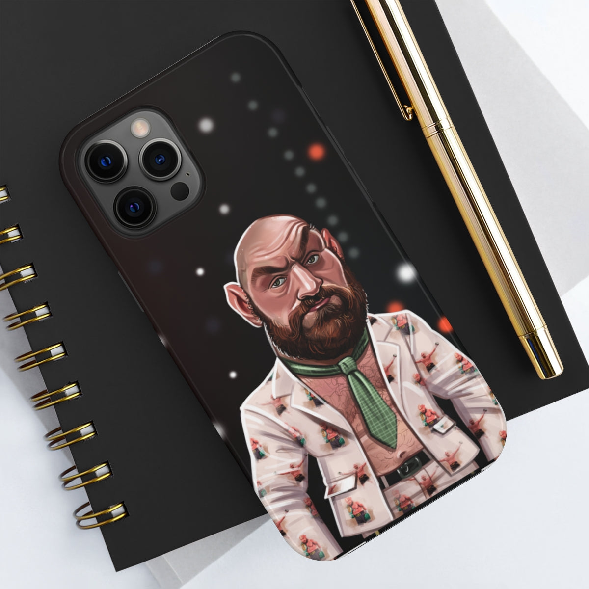 Tyson Fury Tough iPhone 14 Case - Press Conference Suit 