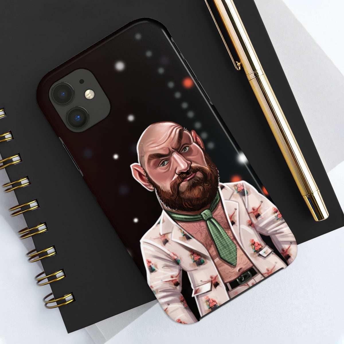 Tyson Fury Tough iPhone 14 Case - Press Conference Suit 