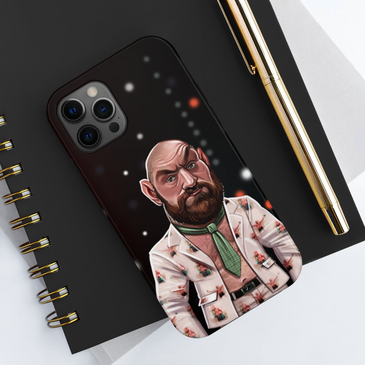 Tyson Fury Tough iPhone 14 Case - Press Conference Suit 