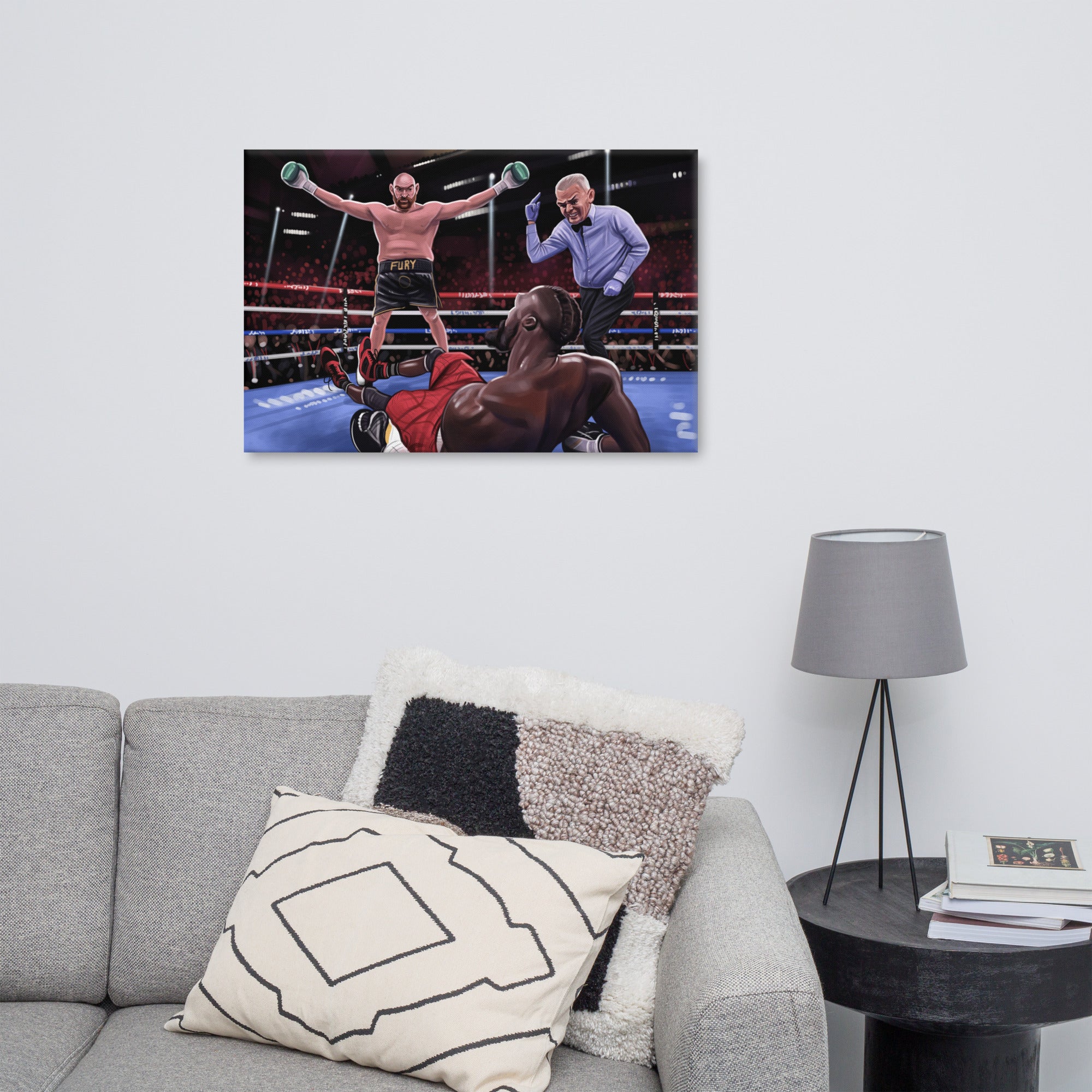 Tyson Fury vs Deontay Wilder 3 Canvas Print (Limited Edition) Canvas Print