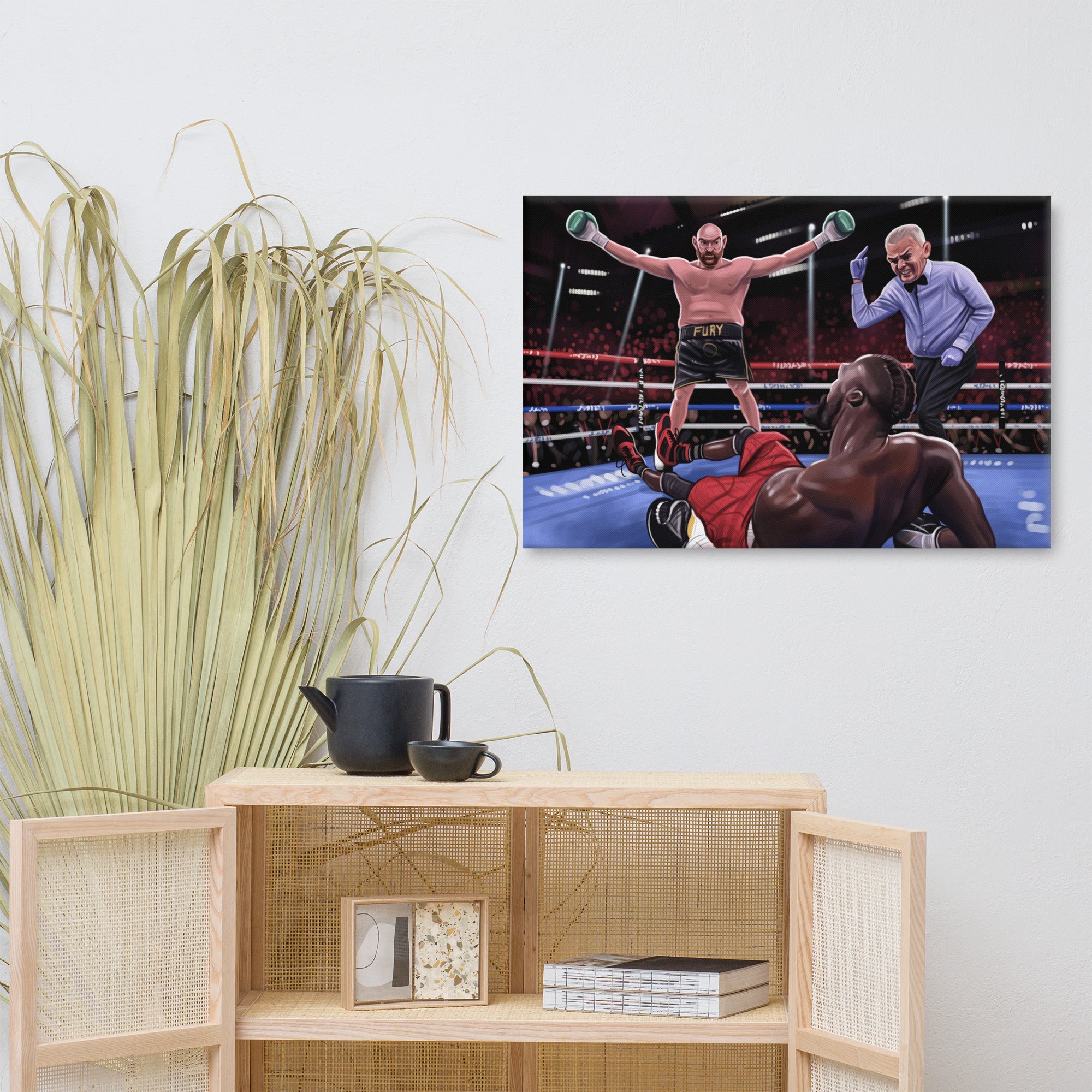 Tyson Fury vs Deontay Wilder 3 Canvas Print (Limited Edition) Canvas Print